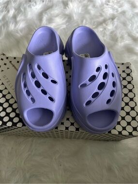 Stella McCartney Adidas Lavender Foam Slide Sandals